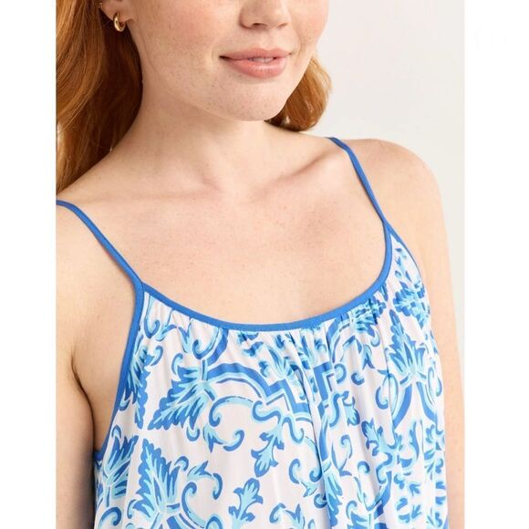 Women’s Lightweight Tropical Woven Strappy Maxi Beach Dress Size XL - Picture 7 of 10